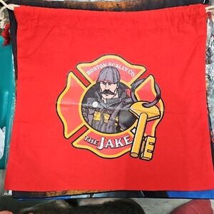 Boston Scally Co. Red Drawstring Bag